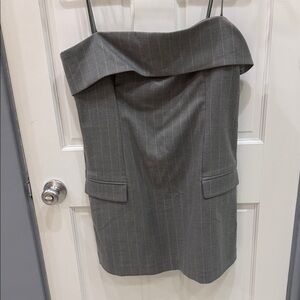 Lovers + Friends Charcoal Strapless Dress